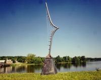outdoor aeolian harp sculpture